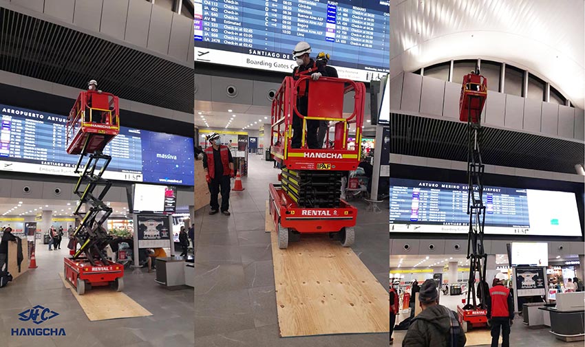 Electric Scissor Lift Adopted by Santiago Airport.jpg